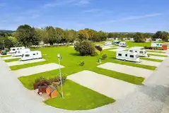 Overview of the electric hardstanding pitches at Vale of Pickering Caravan Park Overview of the electric hardstanding pitches at Vale of Pickering Caravan Park