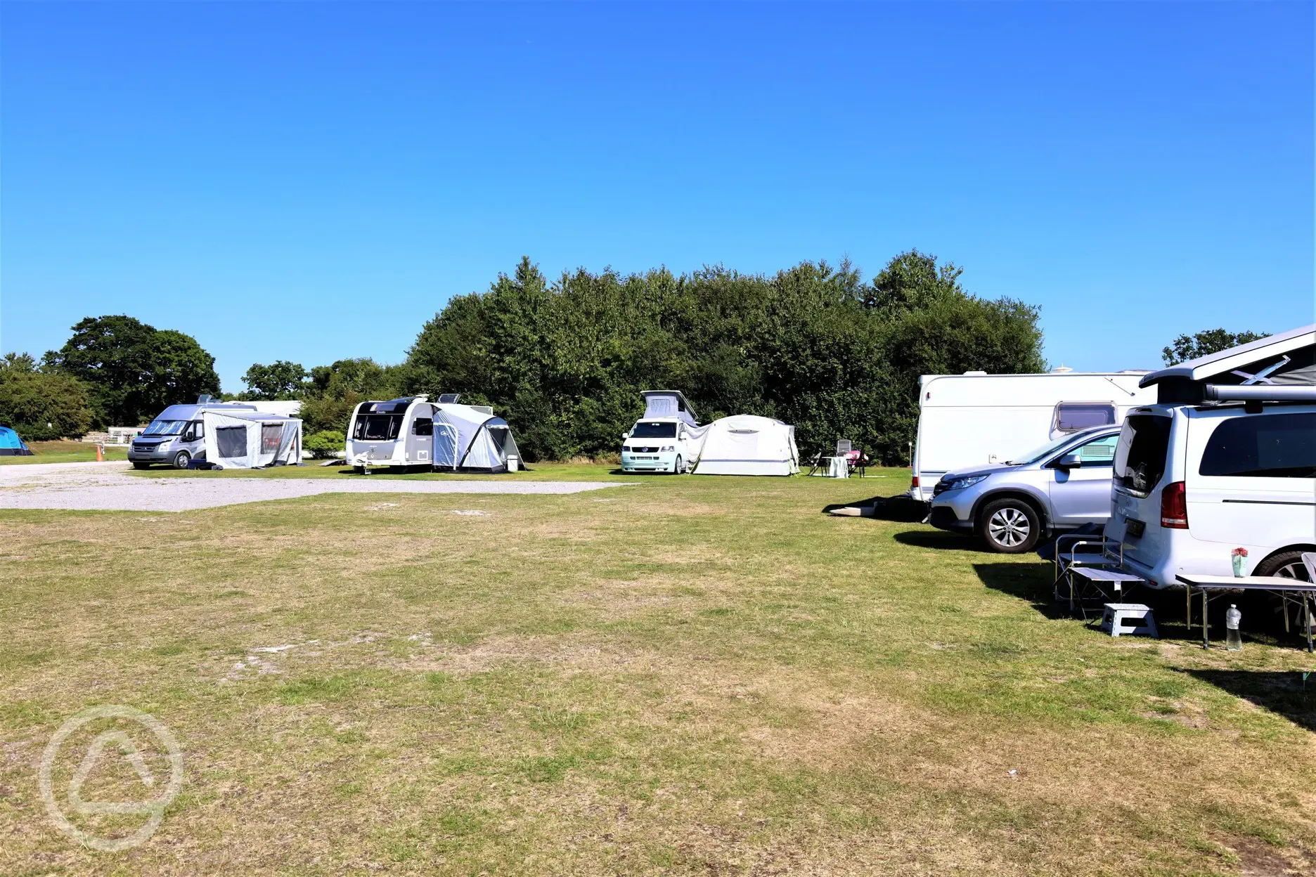 Hardstanding and grass touring pitches