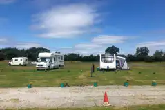 Hardstanding grass touring pitches for motorhomes and caravans
