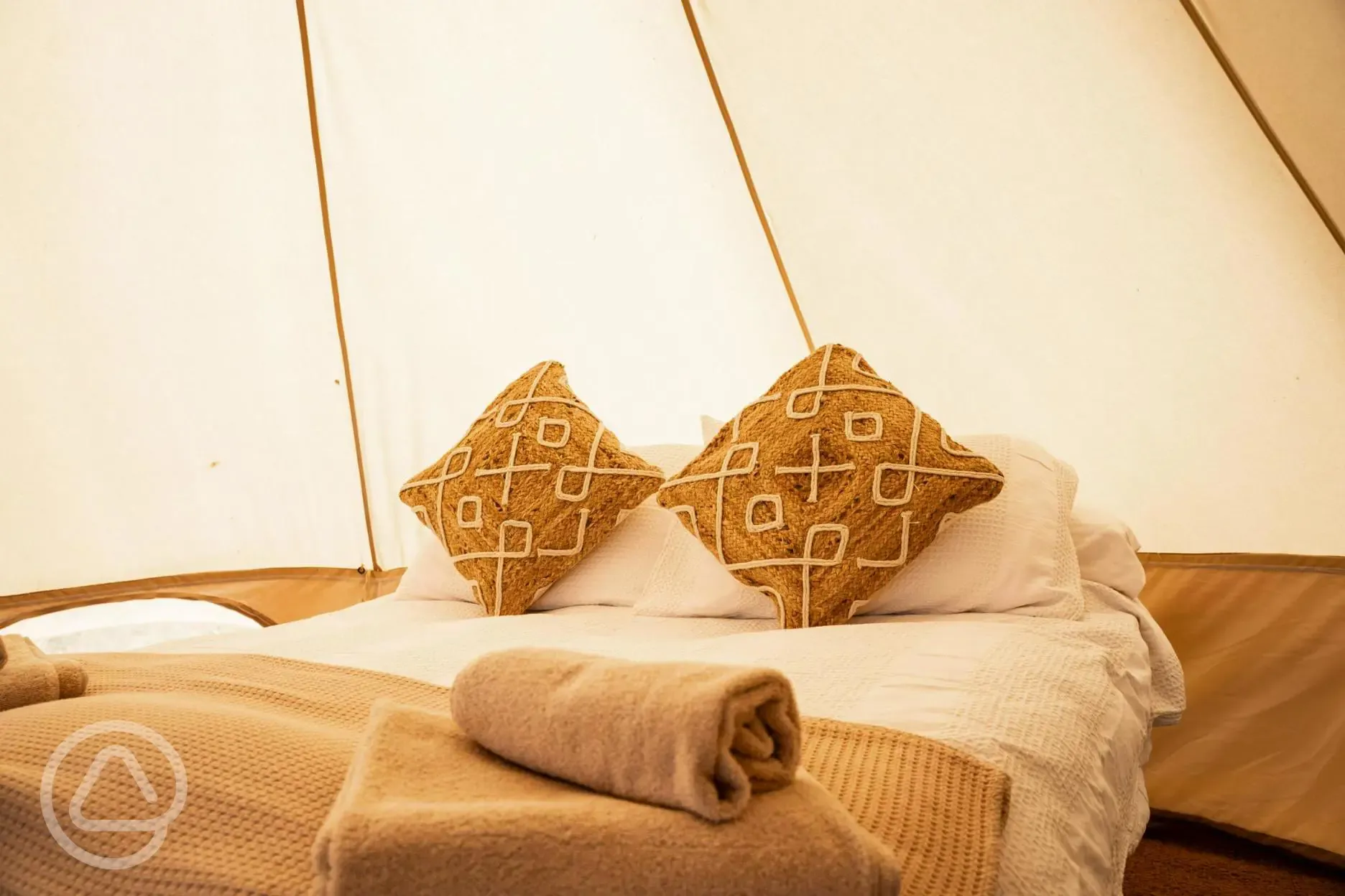 Bell tent interior