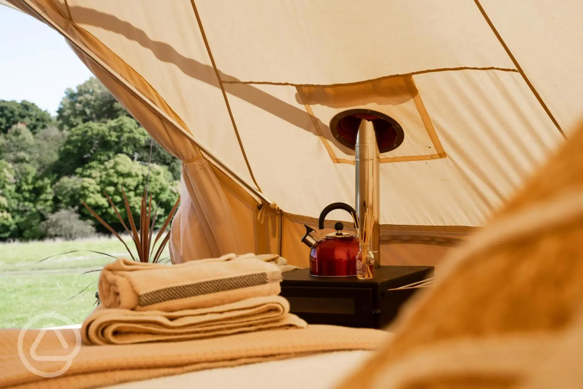 Bell tent interior