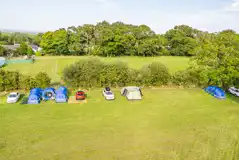 Aerial of the grass pitches