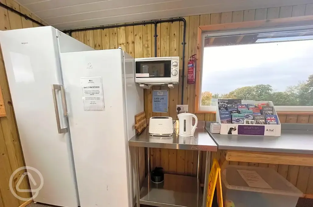 Camping kitchen area