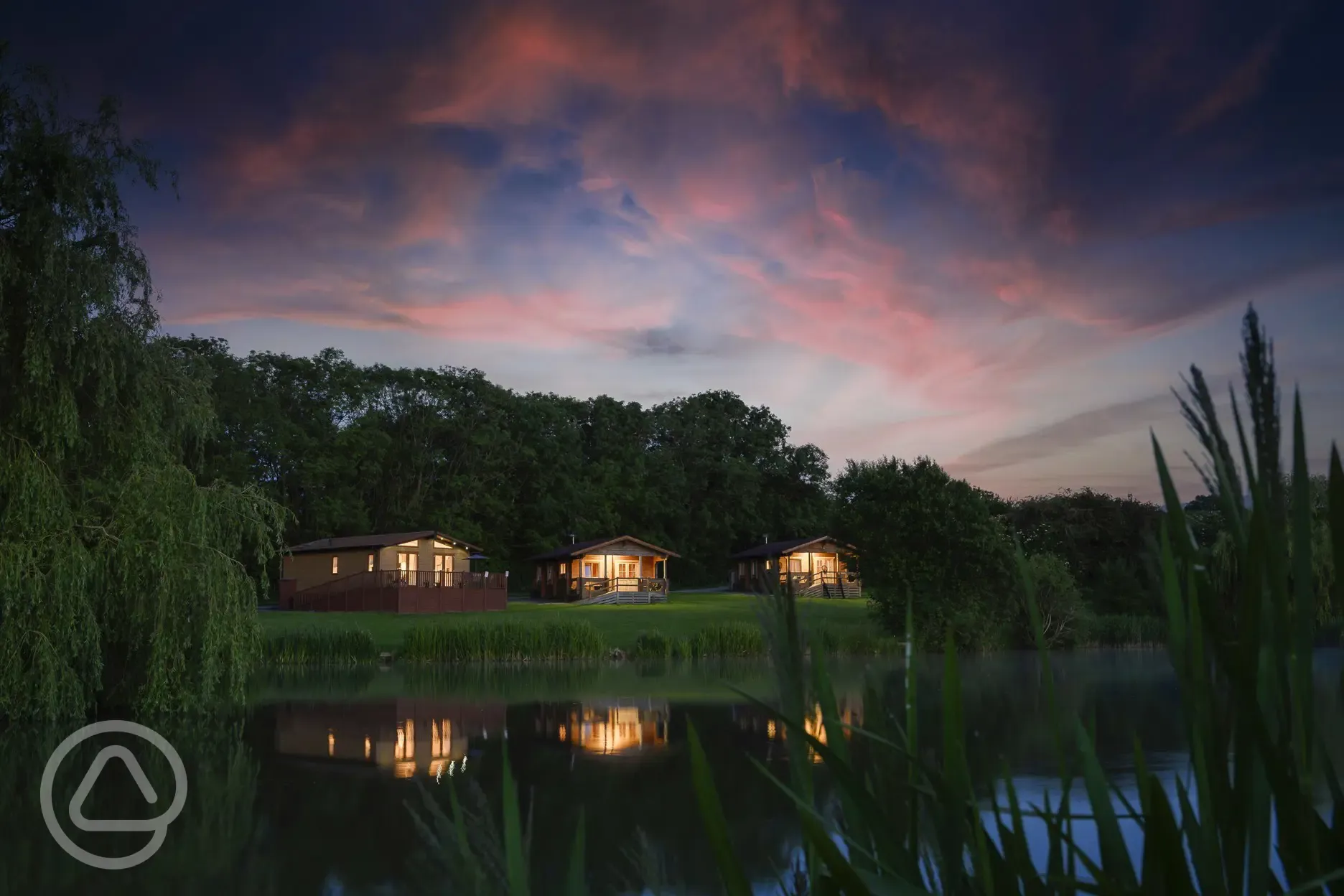 Dusk at Waterloo Cabins