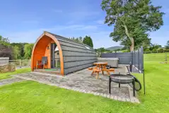 Ensuite glamping pods with hot tubs at Wern Farm Caravan Park Ensuite glamping pods with hot tubs at Wern Farm Caravan Park