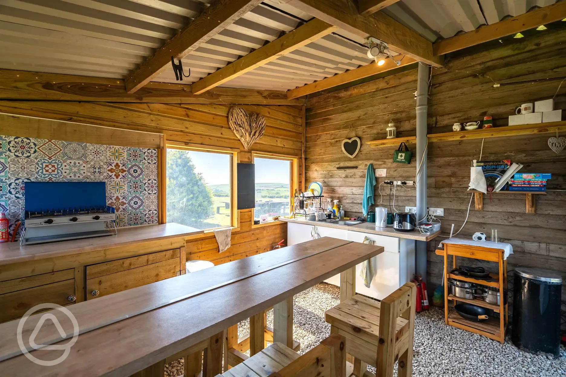 Communal kitchen area