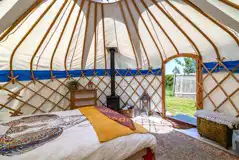 Skylark yurt interior