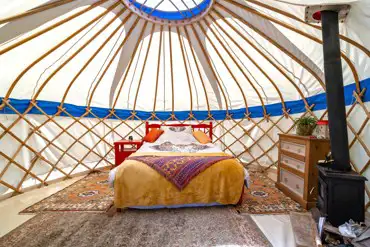 Skylark yurt interior