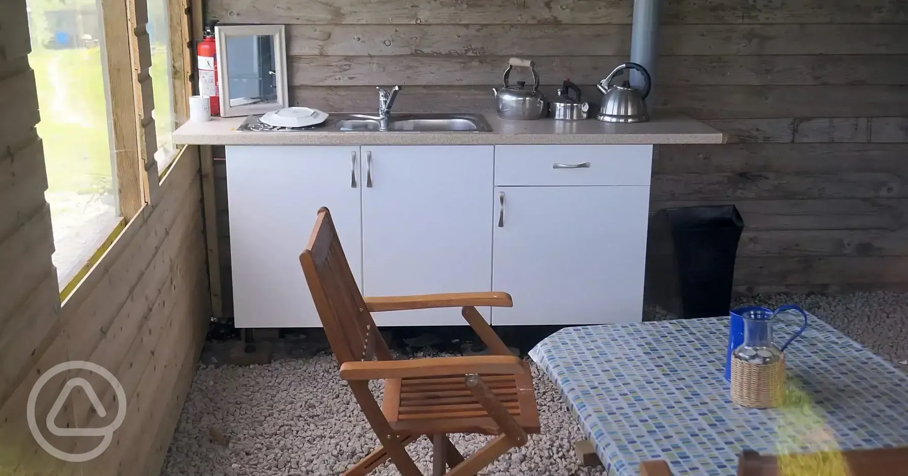 Yurt kitchen table