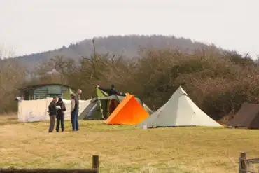 Tent pitches in fields at Wigrams