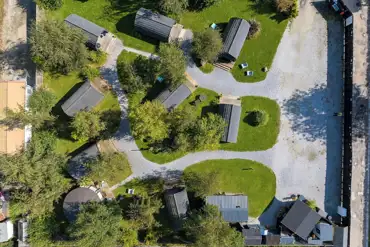 Bird's eye view of the site