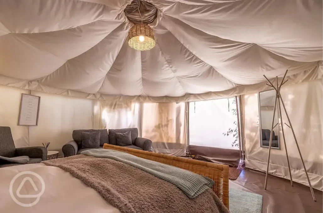 Yurt interior