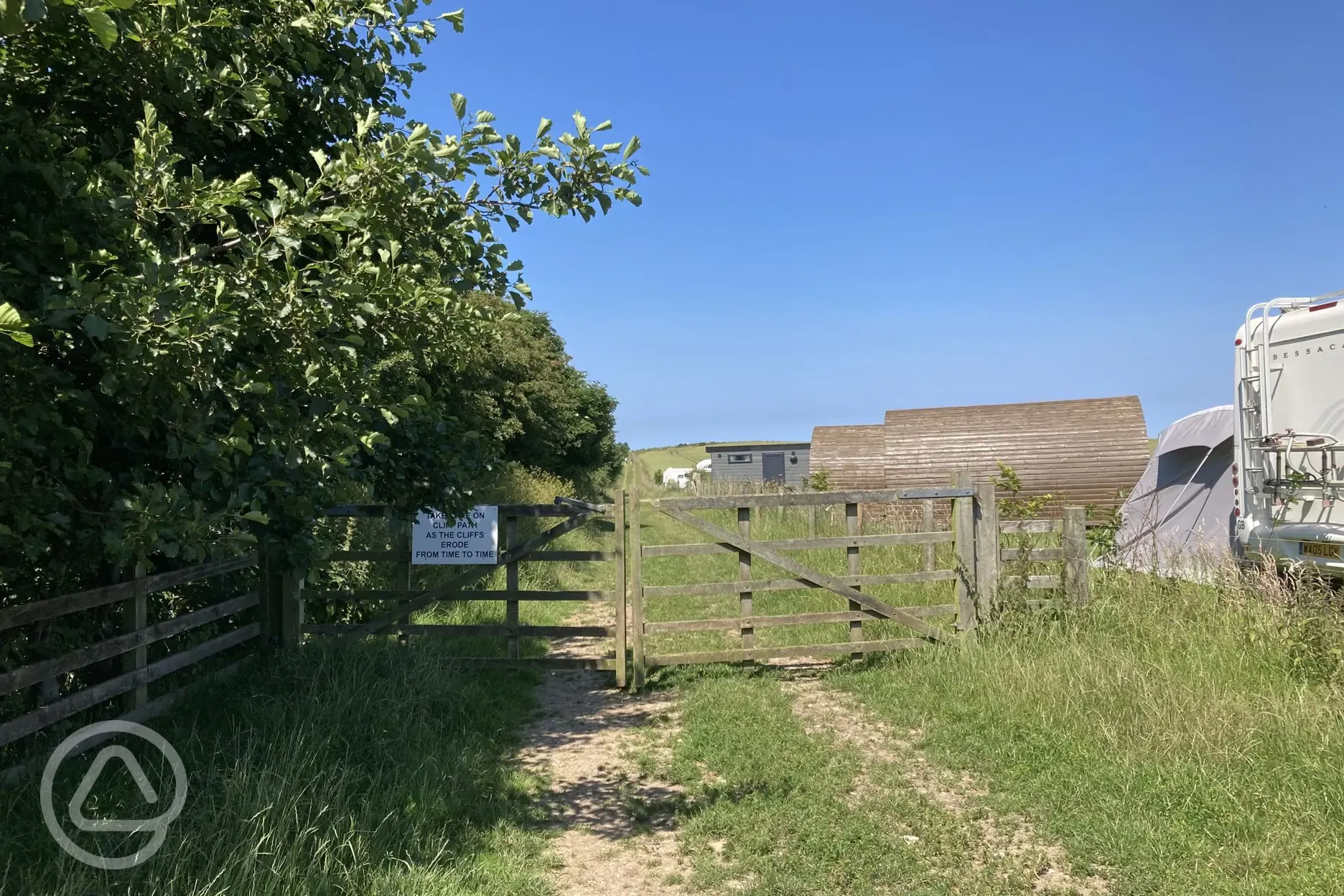 Footpath from site