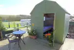 Glamping beach hut