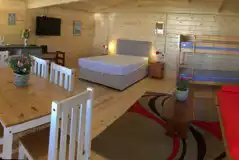 Woodpecker cabin interior