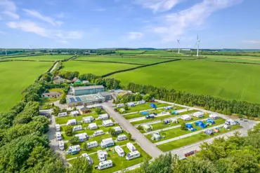 Aerial of the campsite