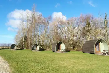 Camping pods exterior 