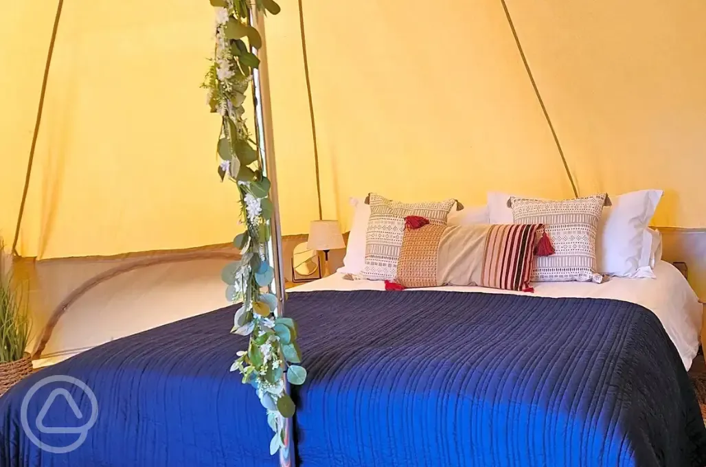 Bell tent interior 