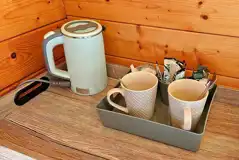 Camping pod interior