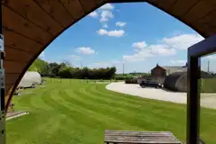 View from camping pods