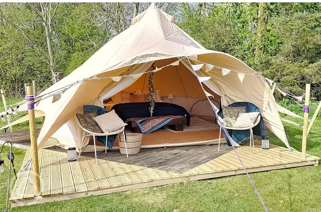 Bell tent exterior