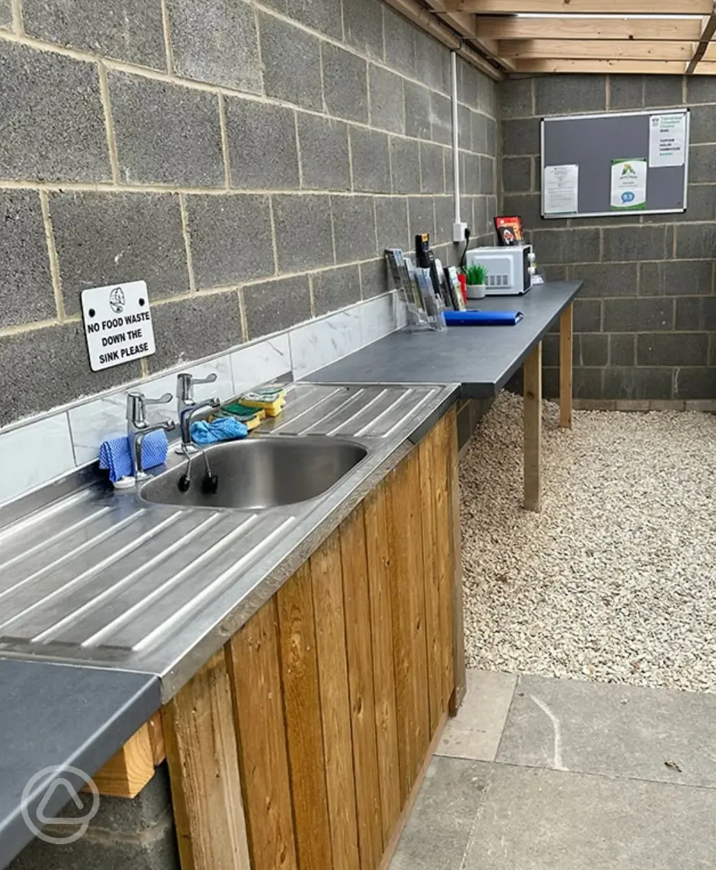 Washing up area