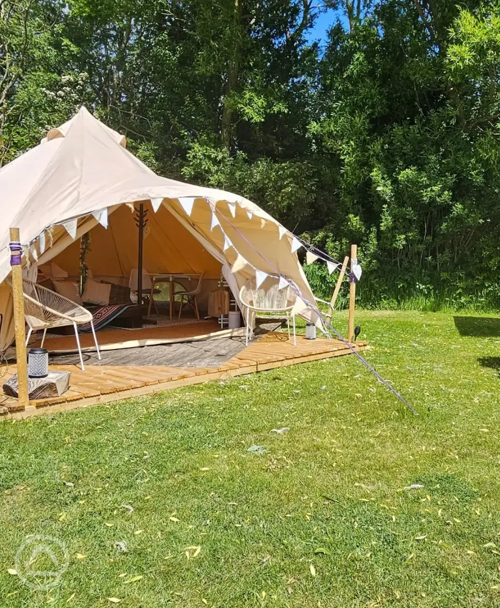 Bell tent exterior