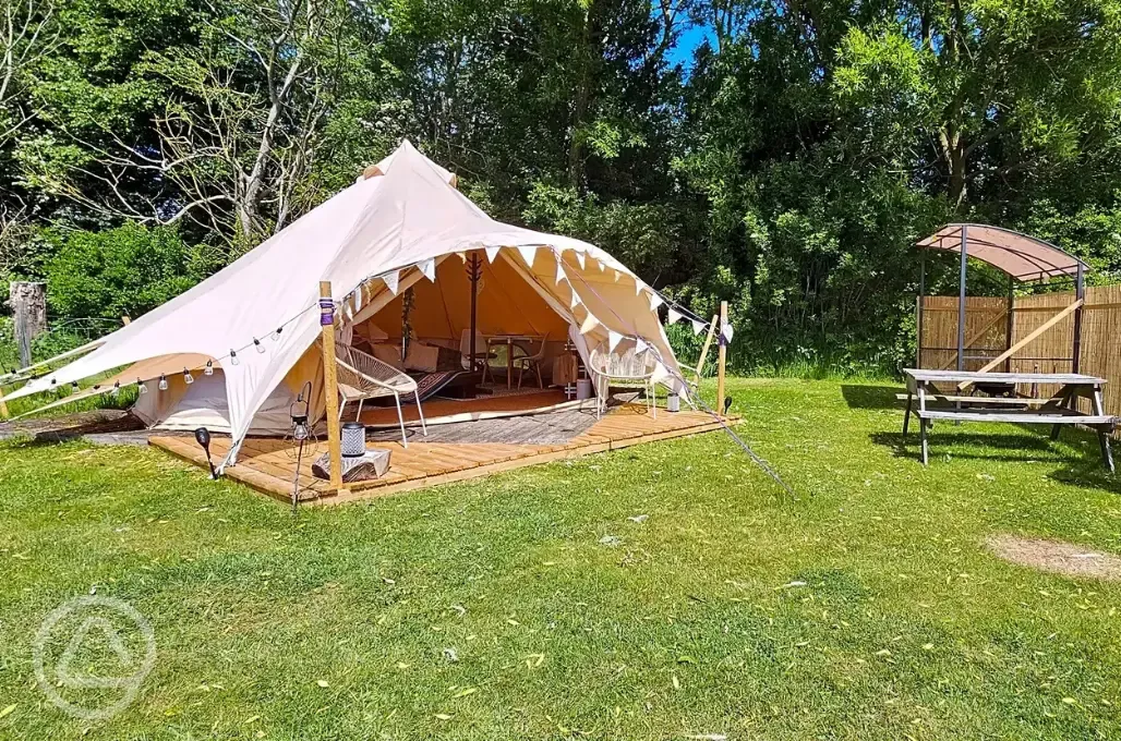 Bell tent exterior