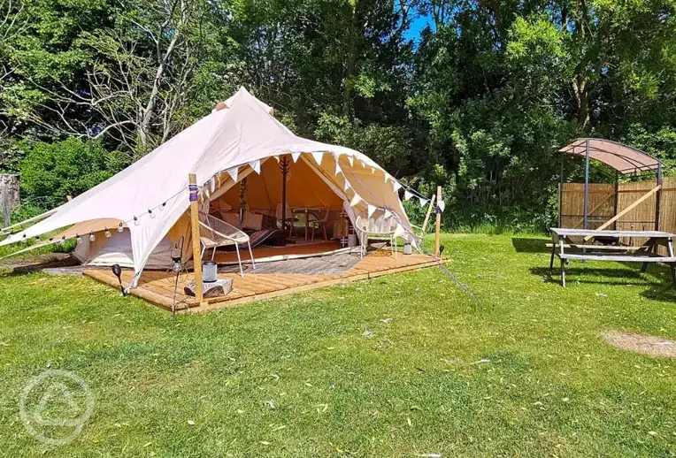 Bell tent exterior