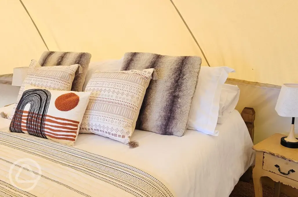 Bell tent interior 