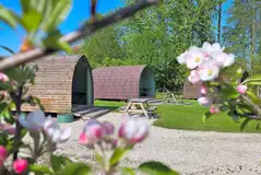 Camping pods at Yapham Holds Farmhouse