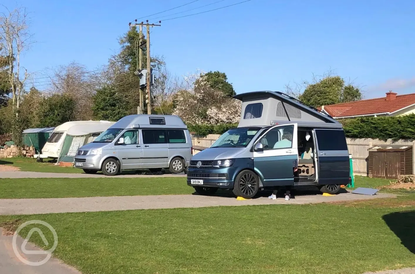 Electric hardstanding touring pitches