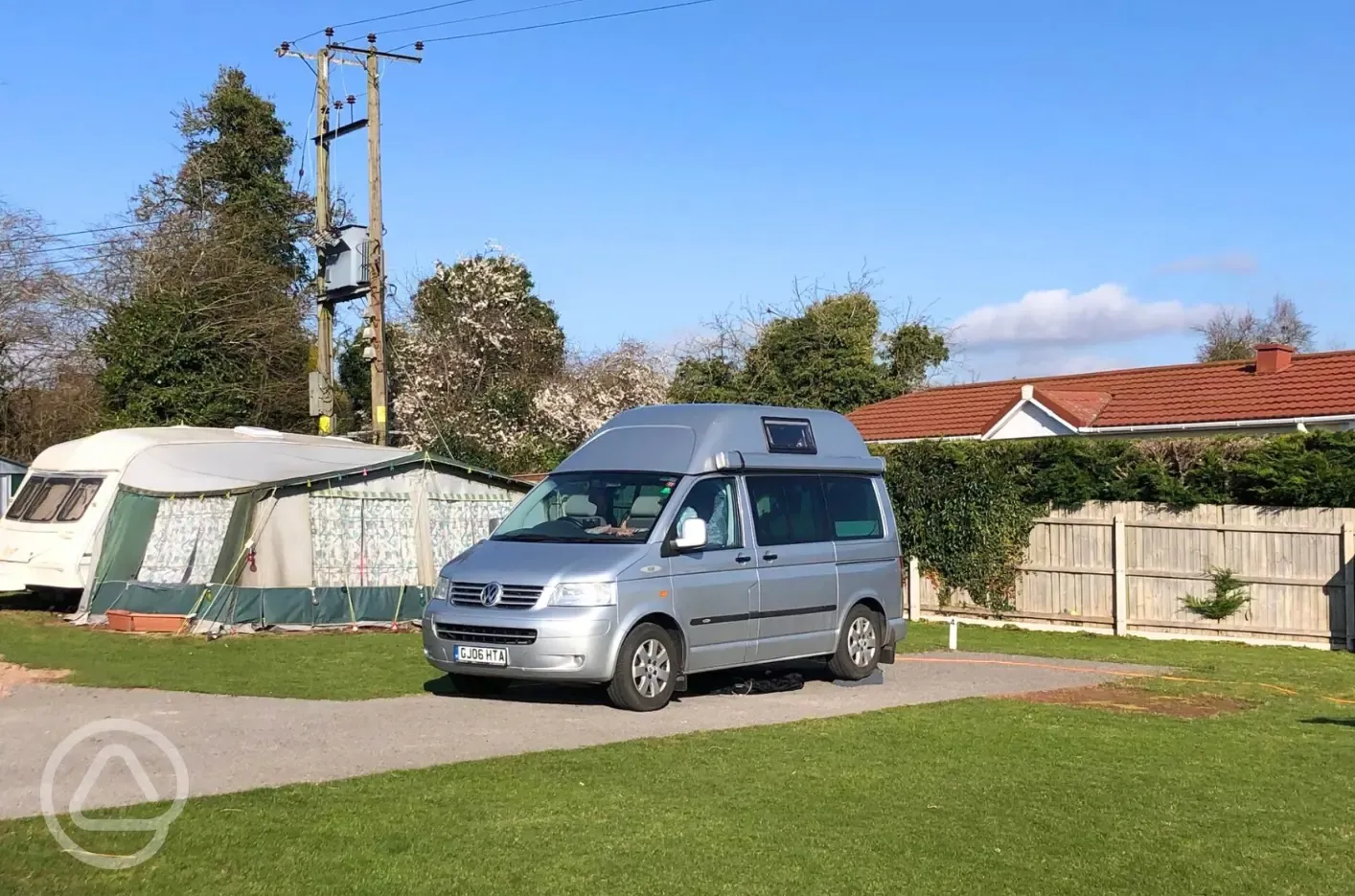 Electric hardstanding touring pitches