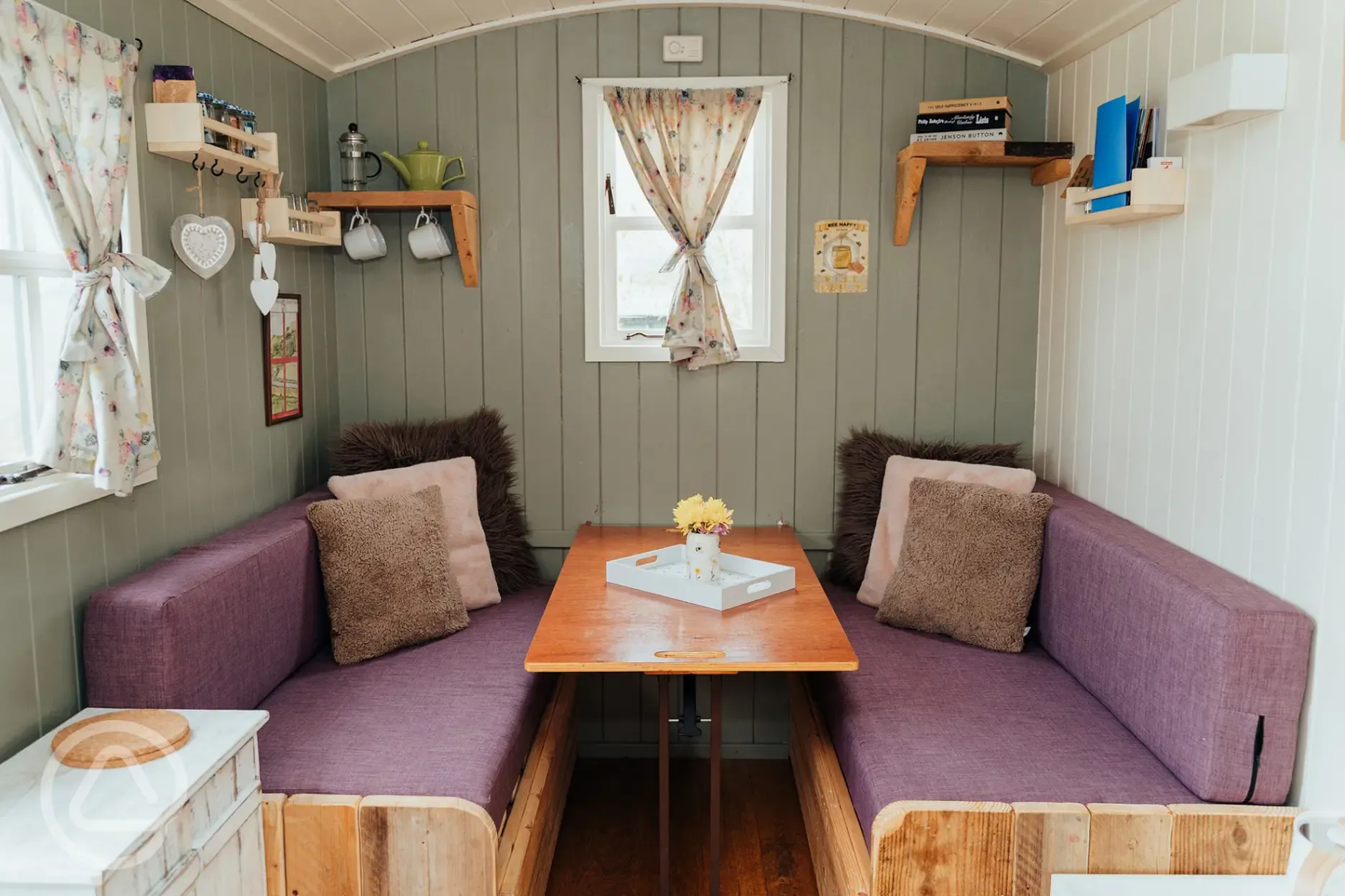 Tummelberry shepherd's hut interior
