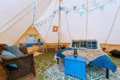Bell tent interior