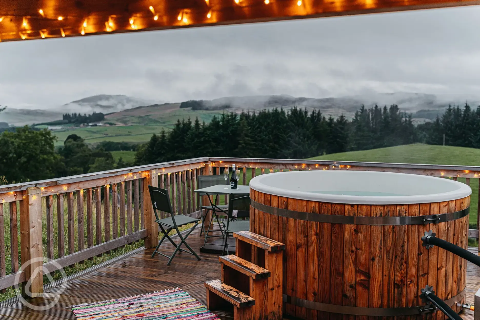 Large hot tub for hire