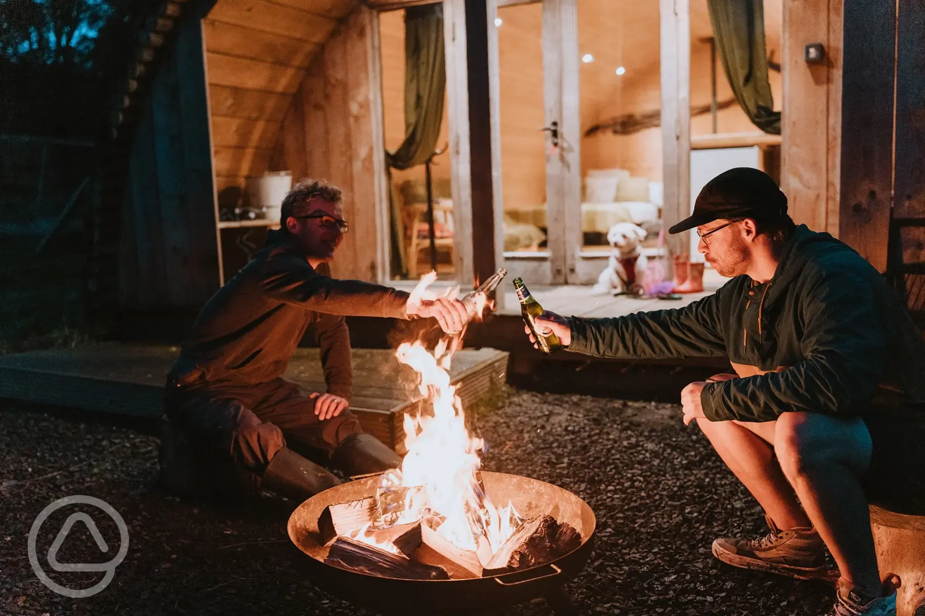 Mulberry cabin fire pit