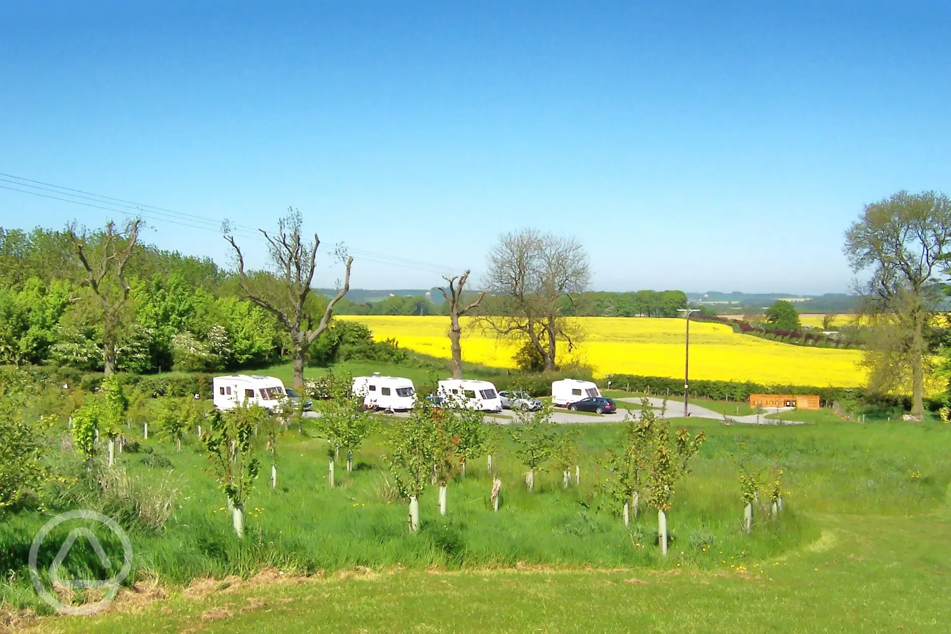 Beautiful Spring sunshine looking over reetham Retreat CL from within our 4 acre grounds