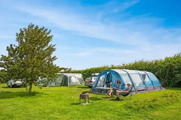 Non electric grass pitches at Haw Wood Farm