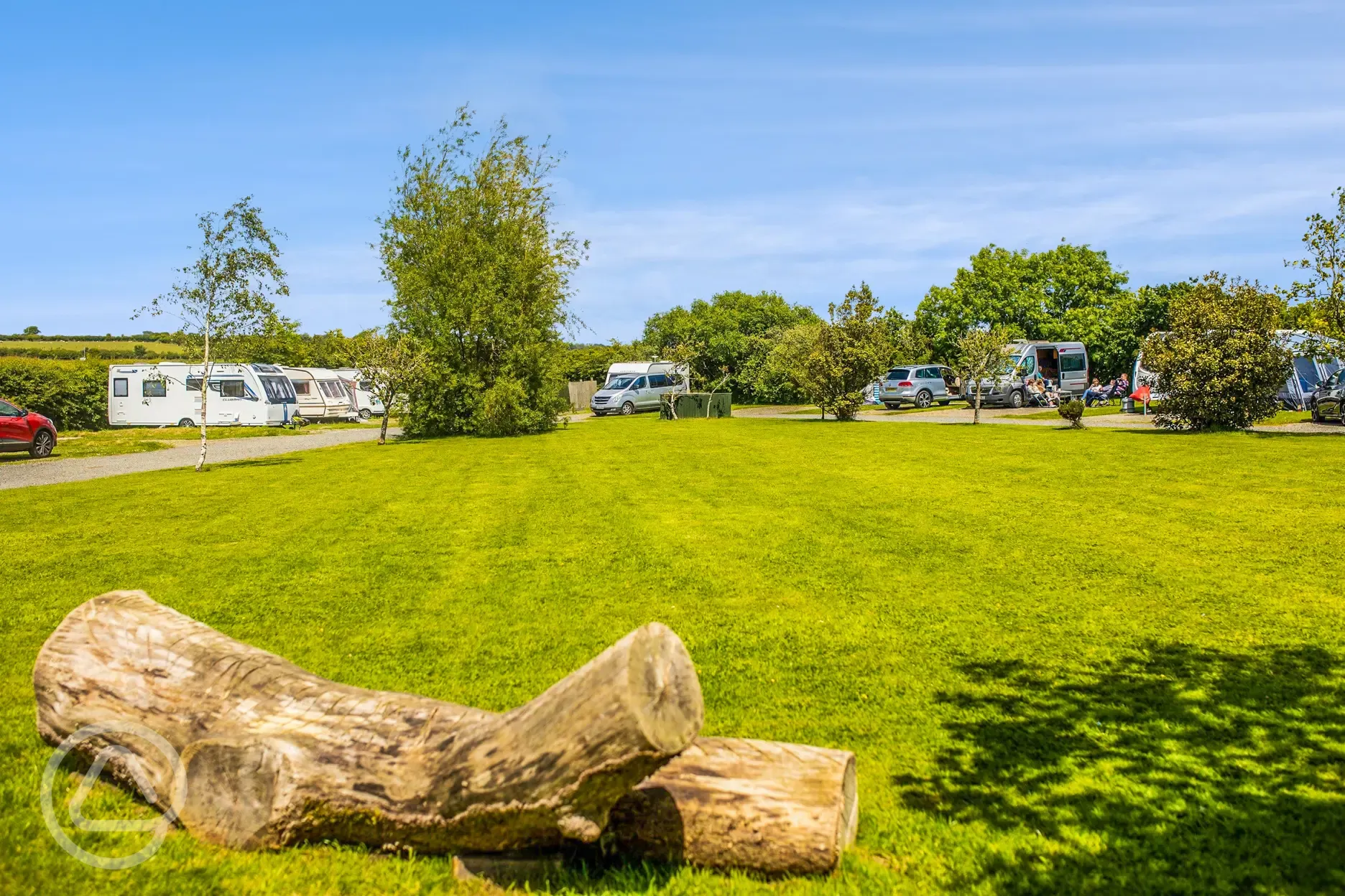 Hungerford Farm Touring Caravan and Motorhome Park grounds