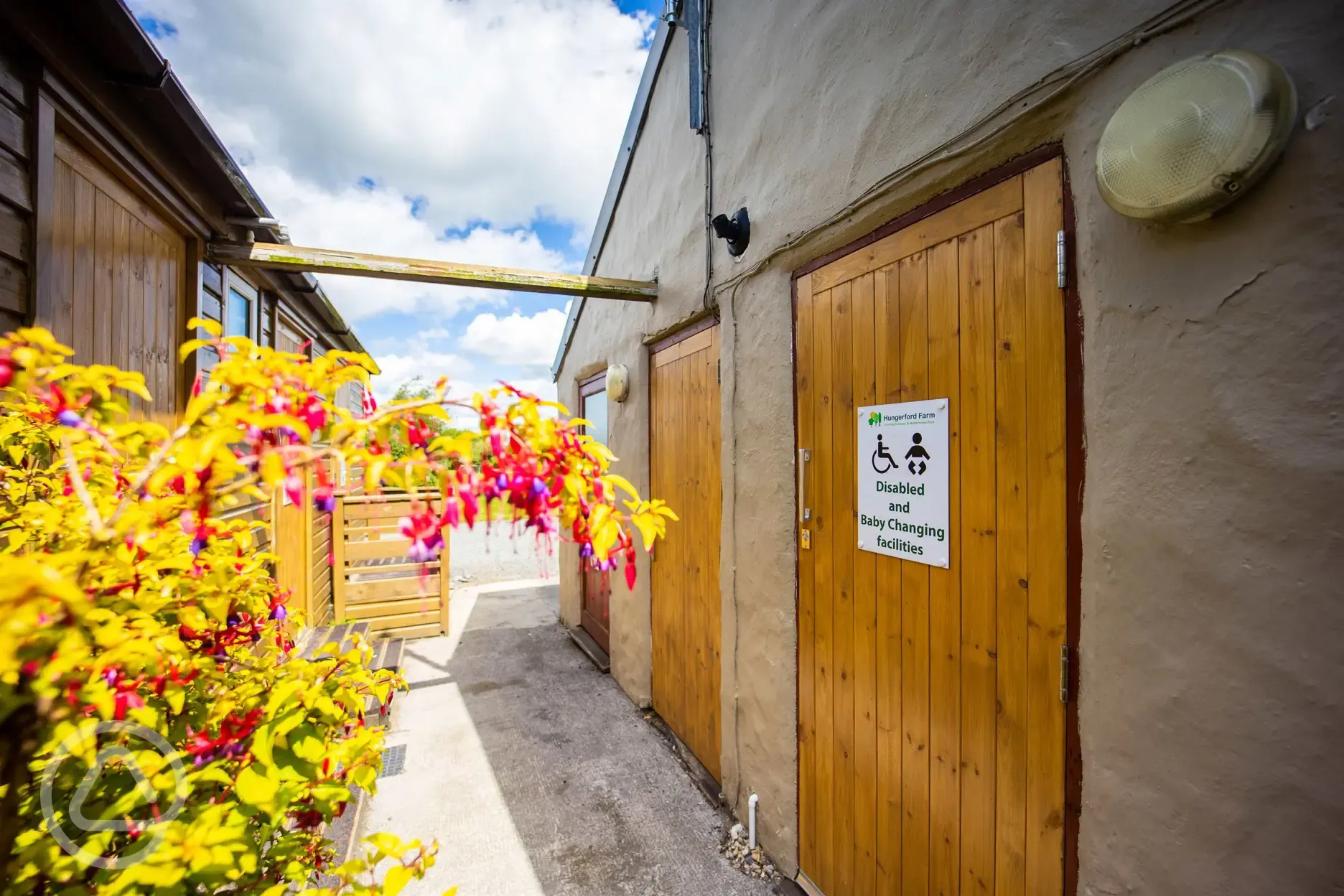 Accessible toilet and baby changing facilities at Hungerford Farm
