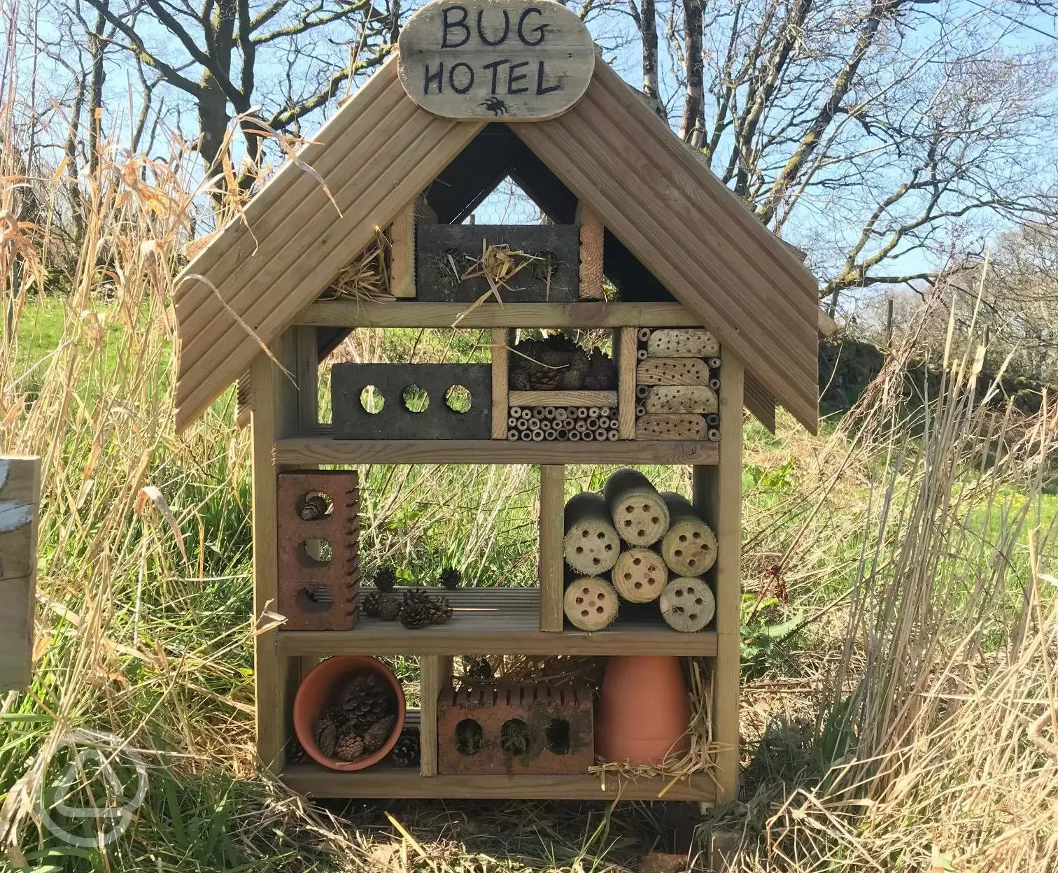 Wild garden bug hotel