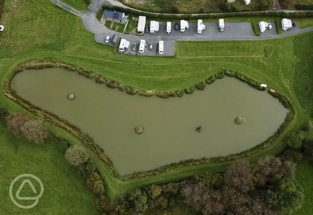 Aerial of the campsite