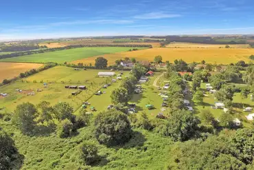 Aerial of the campsite