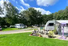 Hardstanding and grass pitches with optional electric at St Helena's Park