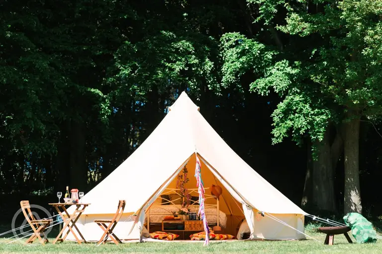 Furnished bell tents