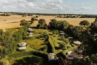 Suffolk Yurt Holidays, Bredfield, Woodbridge, Suffolk