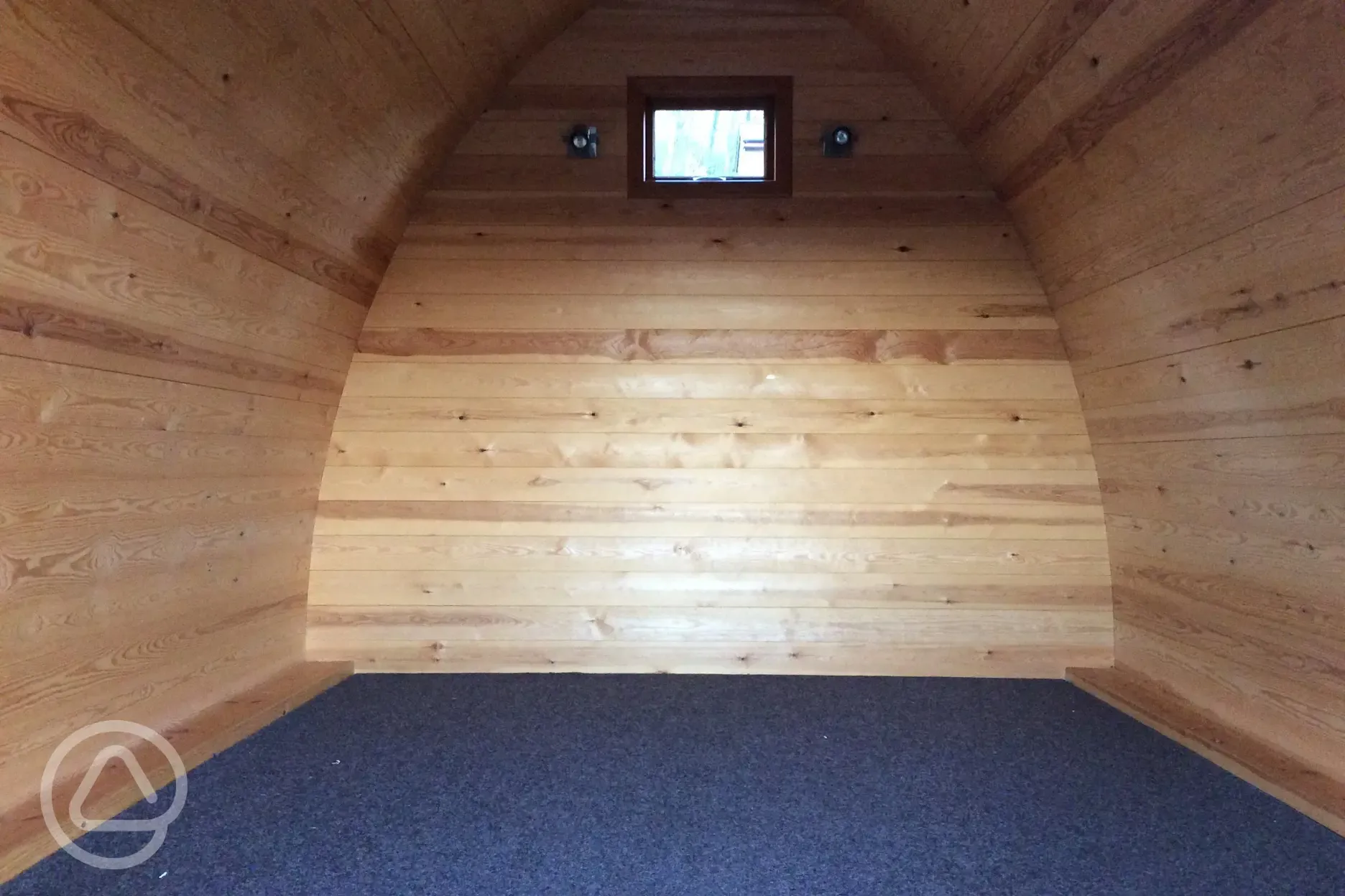 Inside Camping Pod