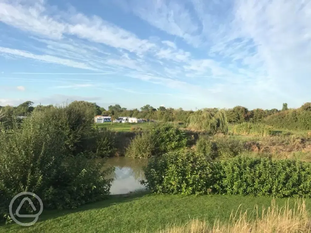 Lakeside pitches Withy Water Caravan and Camping Park