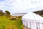 Yurt and sea views